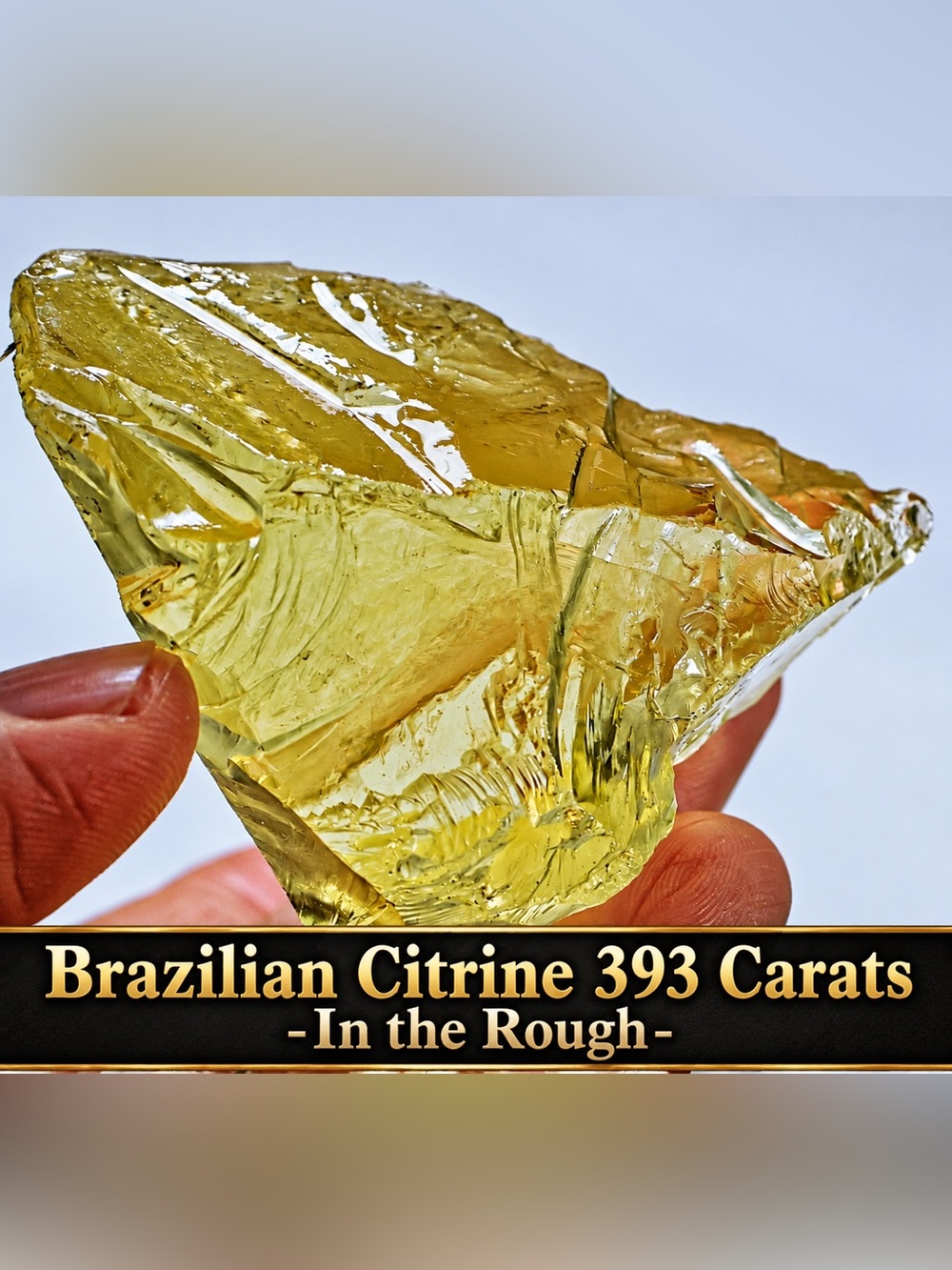393ct Natural Citrine Mineral Specimen